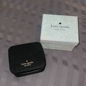 Kate Spade Black Glitter Jewelry Holder